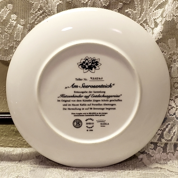 Vtg 96 "Kitten Expeditions" Plate Sholz, Jurgen - Picture 5 of 6